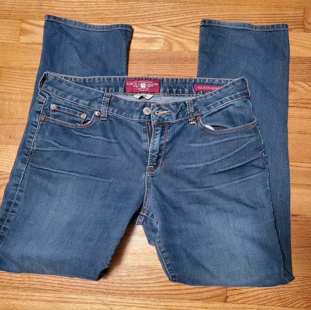 Lucky brand blue jeans Lola straight Jean